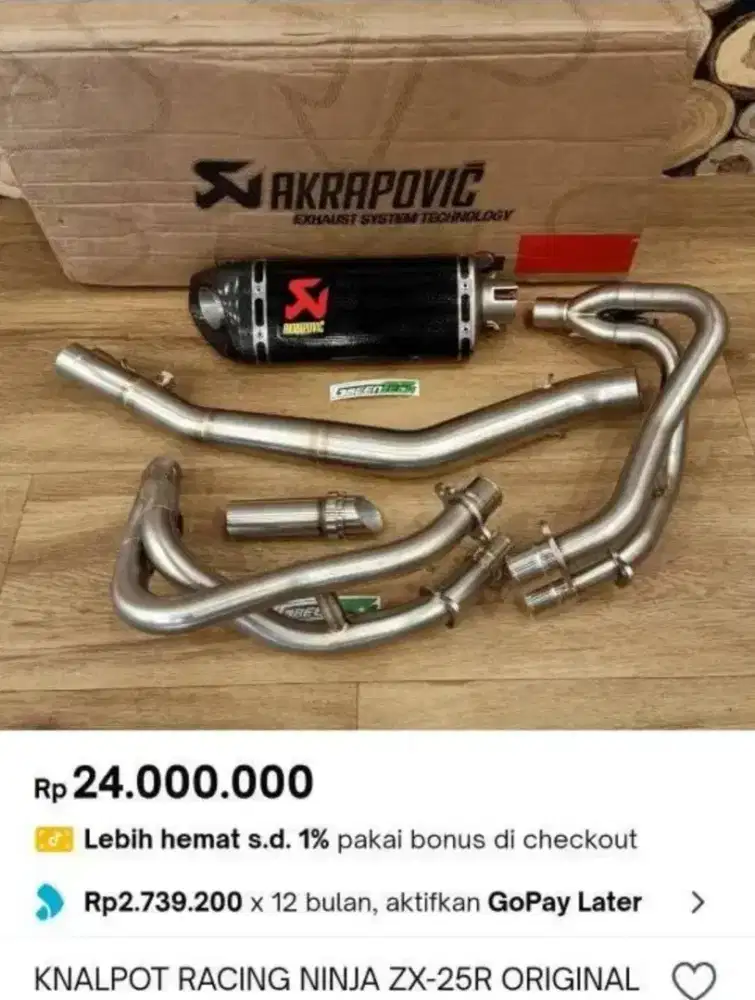 Header Akrapovic titanium