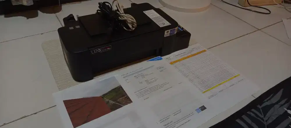 Jual murah BU Printer Epson L-120 ink tank siap pakai dan lengkap