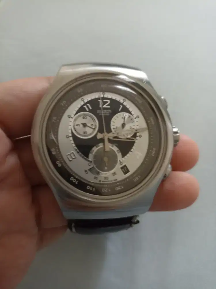 Preloved jam tangan cowok leather