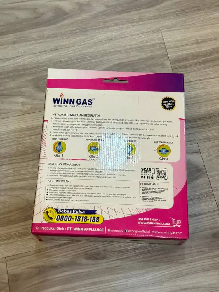 Selang win gass + regulator