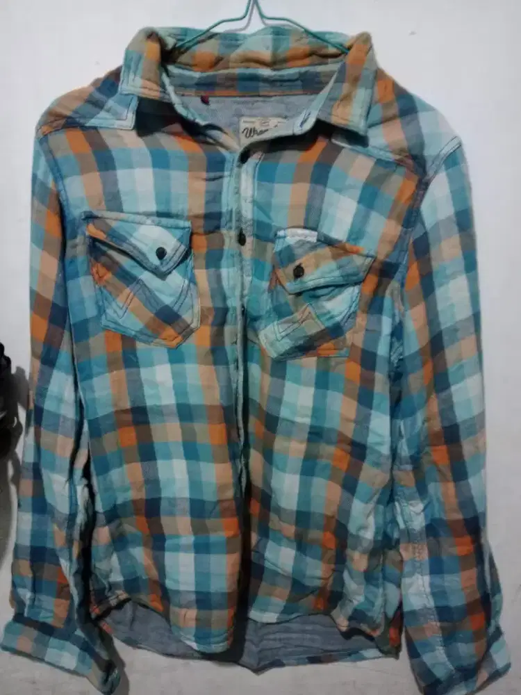 Baju kemeja panel wrengler ori sz l