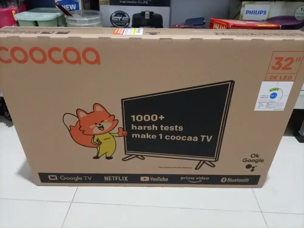 Coocaa 32 inch HD Digital Smart Google TV 32Z65 Framless