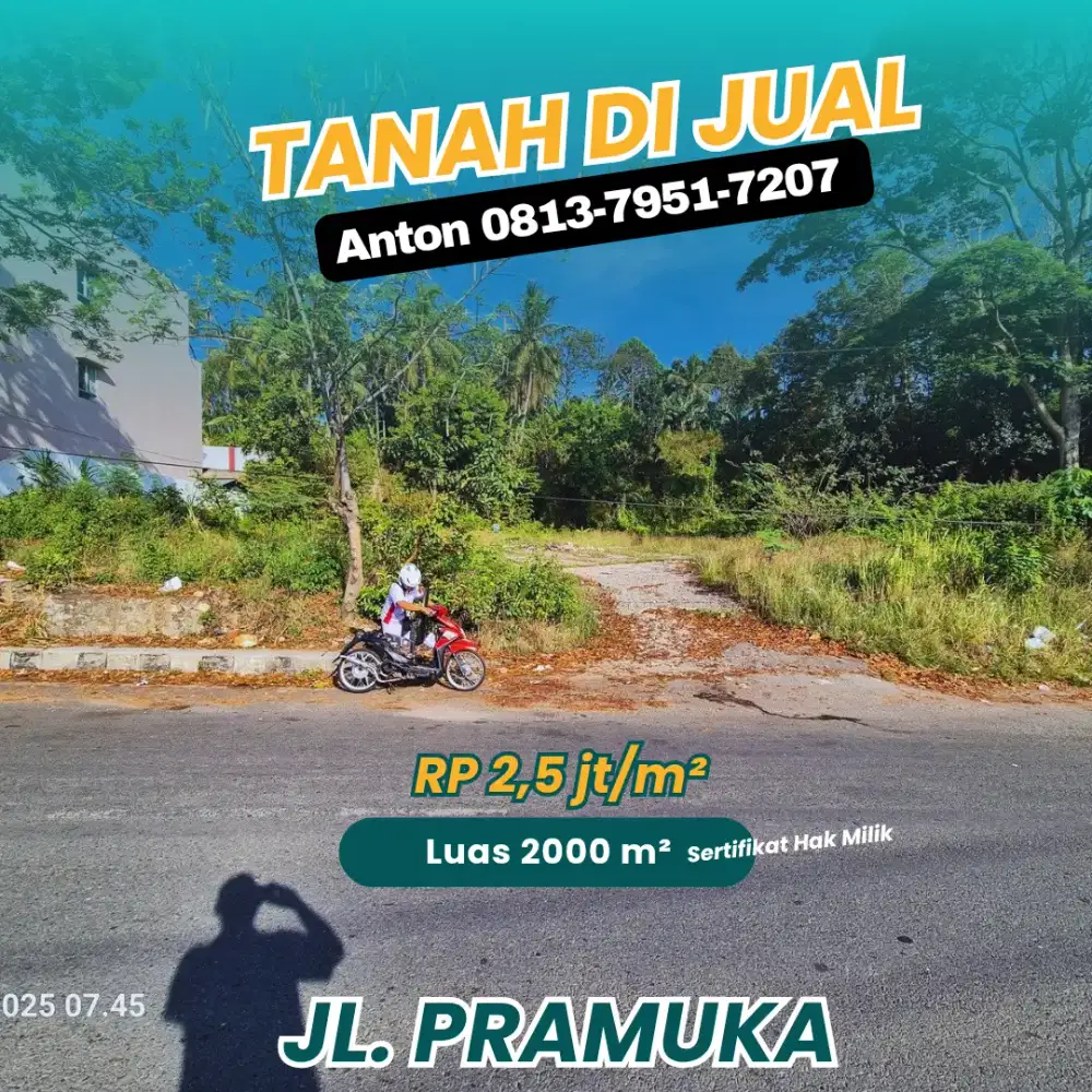 Tanah tepi jalan raya dekat samsat