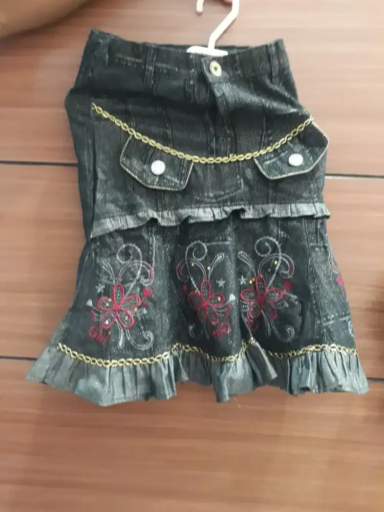 Rok mini jeans bagus