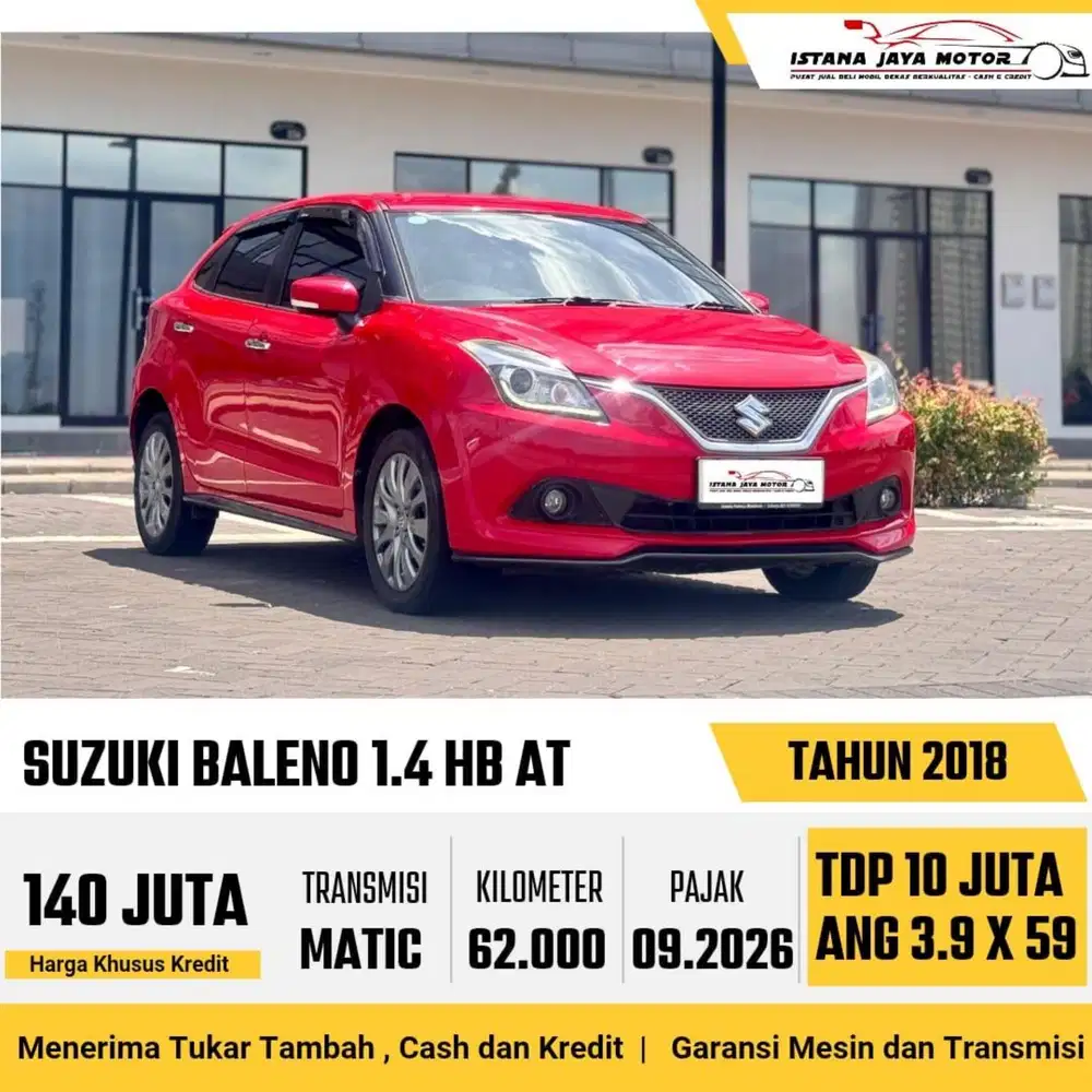 Suzuki Baleno Hatchback AT th 2018 #istana jaya motor