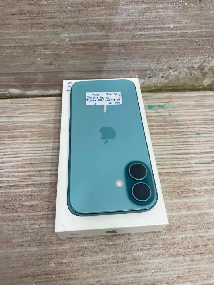 Di jual HP IPHONE 16  5G TEAL 128GB