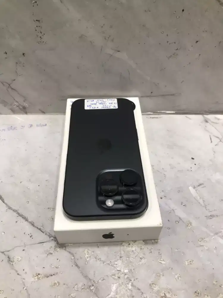 Di jual HP IPHONE 16 PRO warna BLACK 128GB