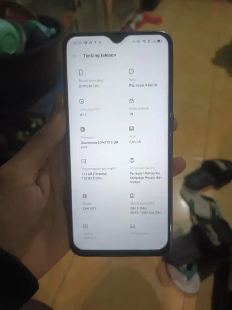 Oppor17 pro Nfc 8/128 hp casan tipe c
