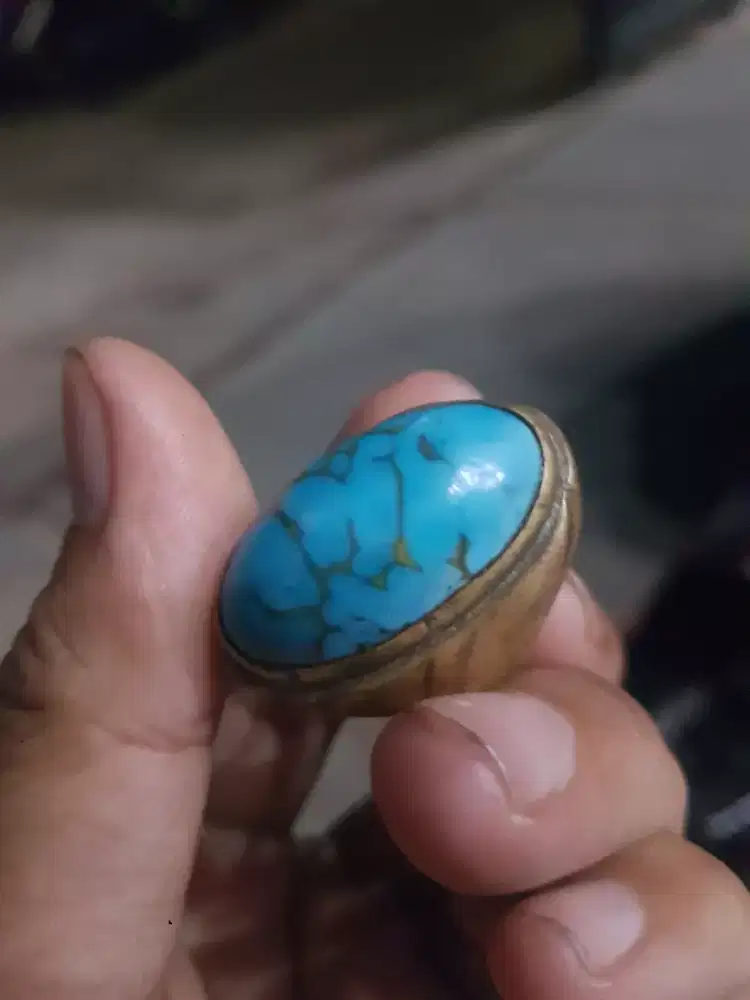 batu akik pirus biru