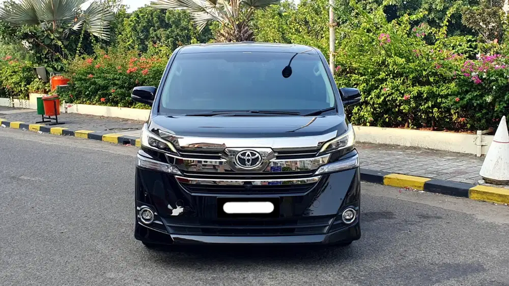 Toyota vellfire g atpm 2017 hitam sunroof pilotseat