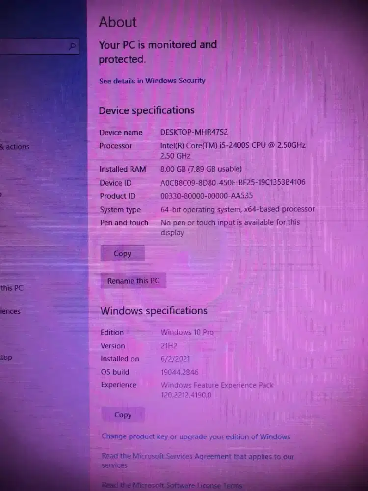 PC AIO HP 25inch harga nett