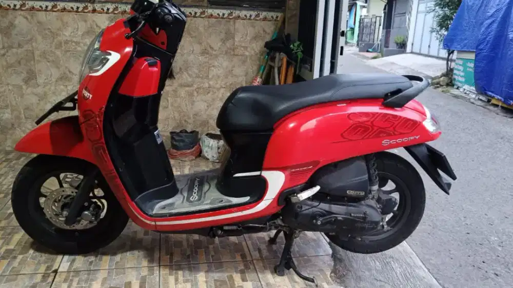 All New Scoopy 110 Cc Th 2017 Merah Hitam Low KM Tangan Pertama