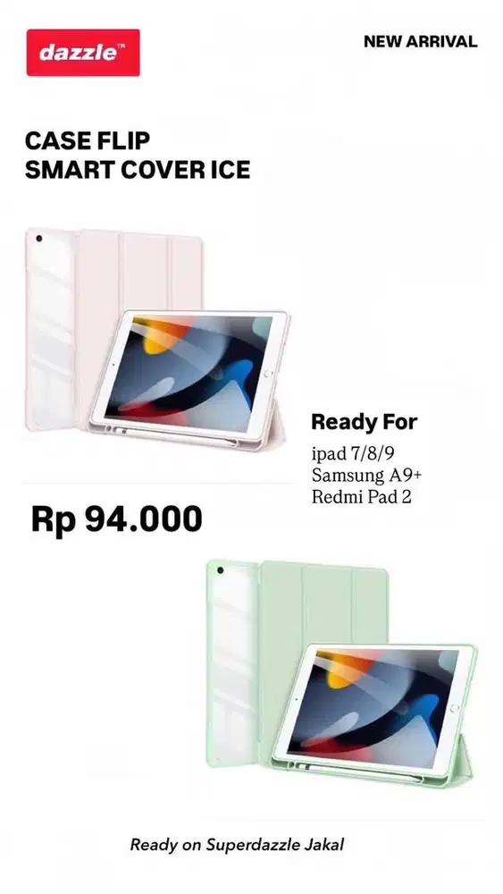 Case cover ice tablet