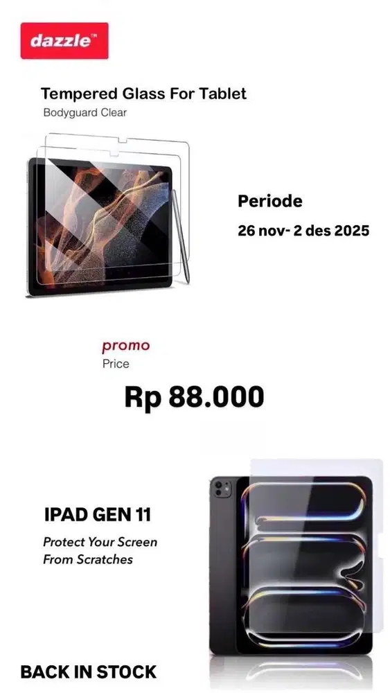 Tg bodyguard clear for tablet