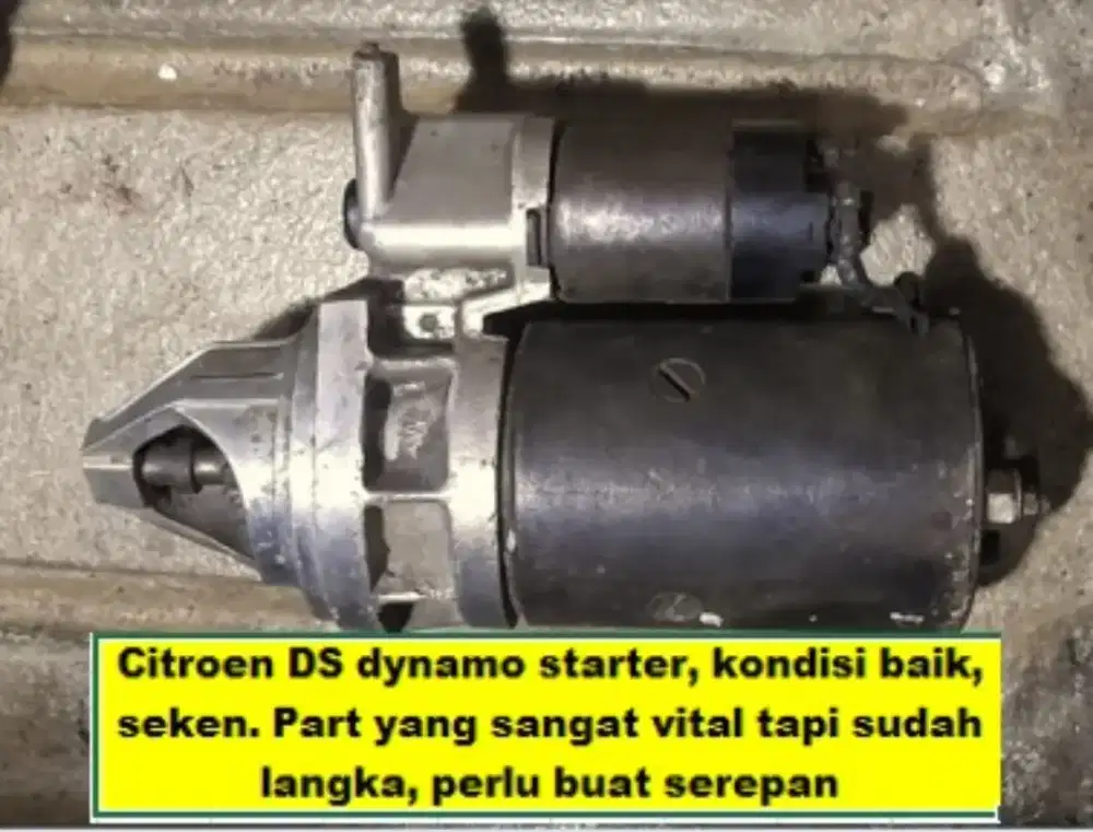 Citroen DS rotor, dynamo starter