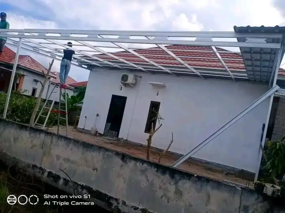 Kanopi bajaringan ganti atap rumah