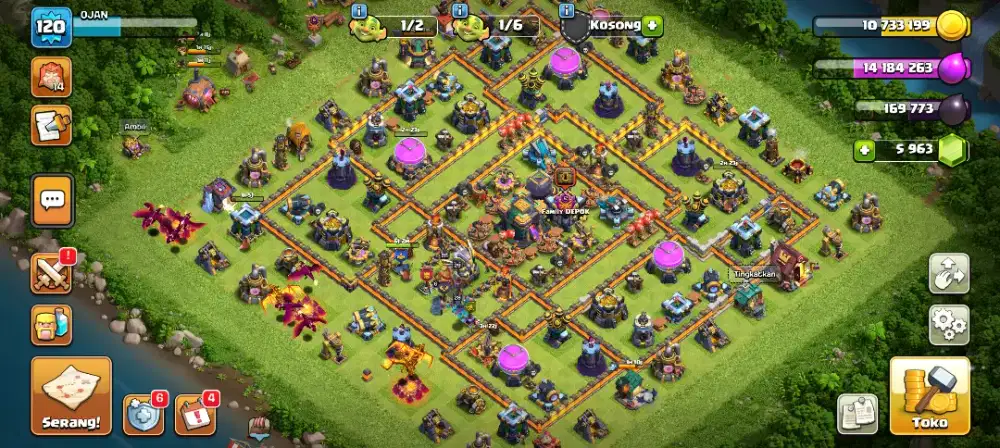 Akun Game COC Town Hall 14