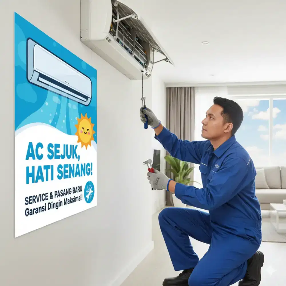 SERVICE AC, CUCI AC, PASANG AC BARU ,BONGKAR PASANG AC