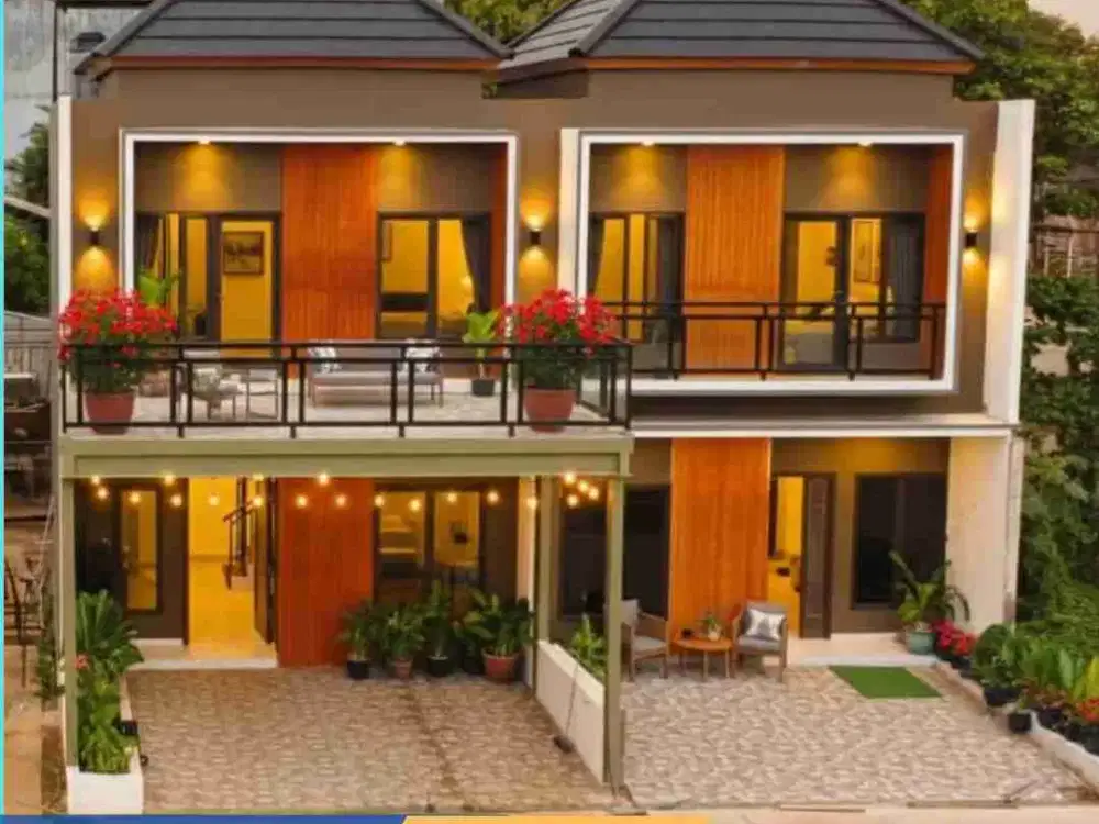 rumah 2 lantai dalam Cluster premium pinggir jalan raya utama