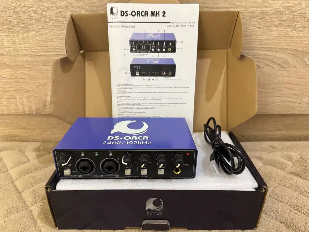 Sound Card DS-Orca MK2 MK 2 Audio Interface 24bit / 192kHz Preloved