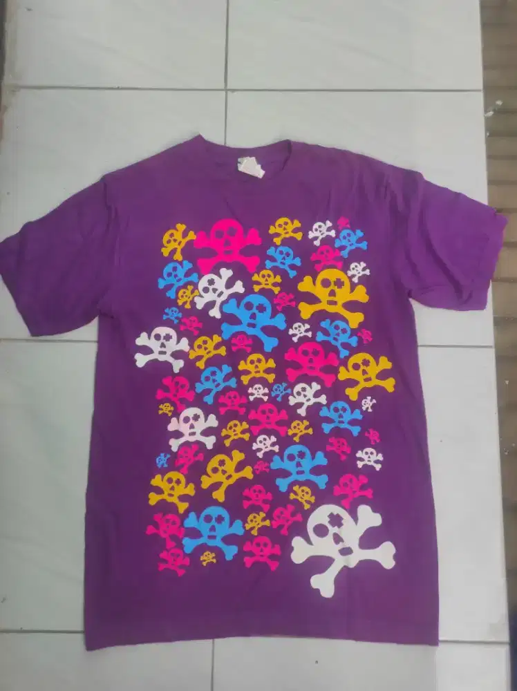 Kaos gambar tengkorak made in thanabat original