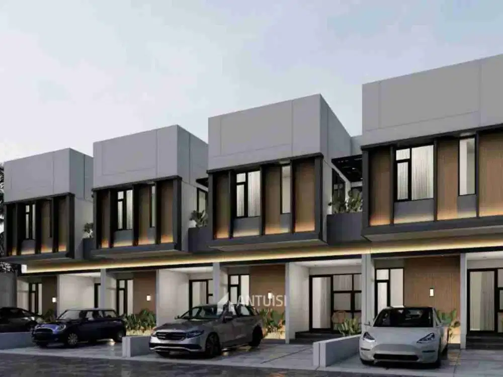 Rumah cluster di Cibubur, Ciracas Jakarta Timur 2 lantai 4 kamar tidur strategis ke jalan raya lapangan tembak dekat LRT dan busway Cibubur