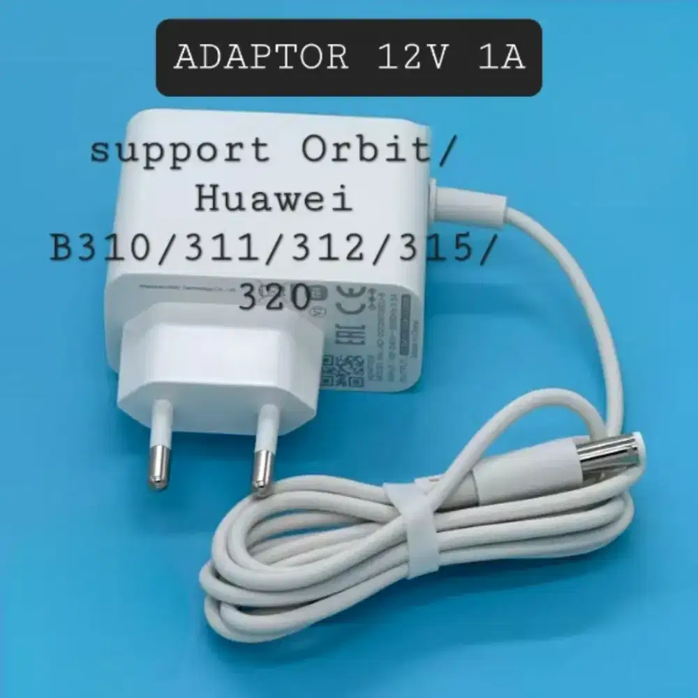 ADAPTOR 12V 1A MODEM ROUTER WIFI HUAWEI ORBIT B310 B311 B313 B315 B320