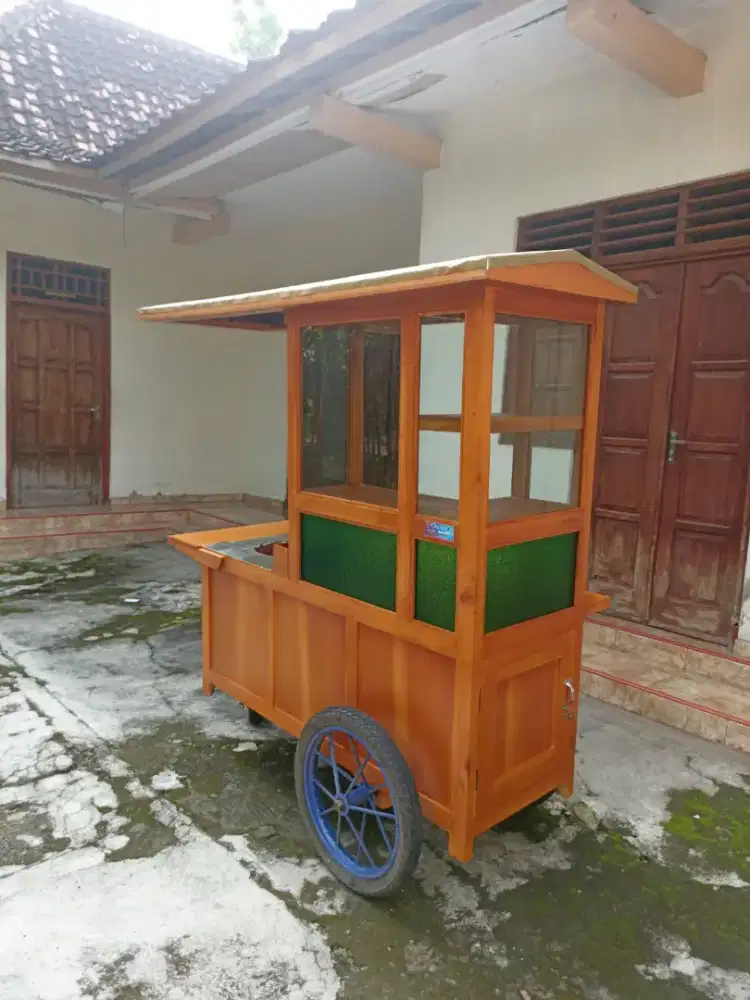 Sedia Gerobak Angkringan, Bakso Mie Ayam, Bubur, Sate, Soto, Pecel dll