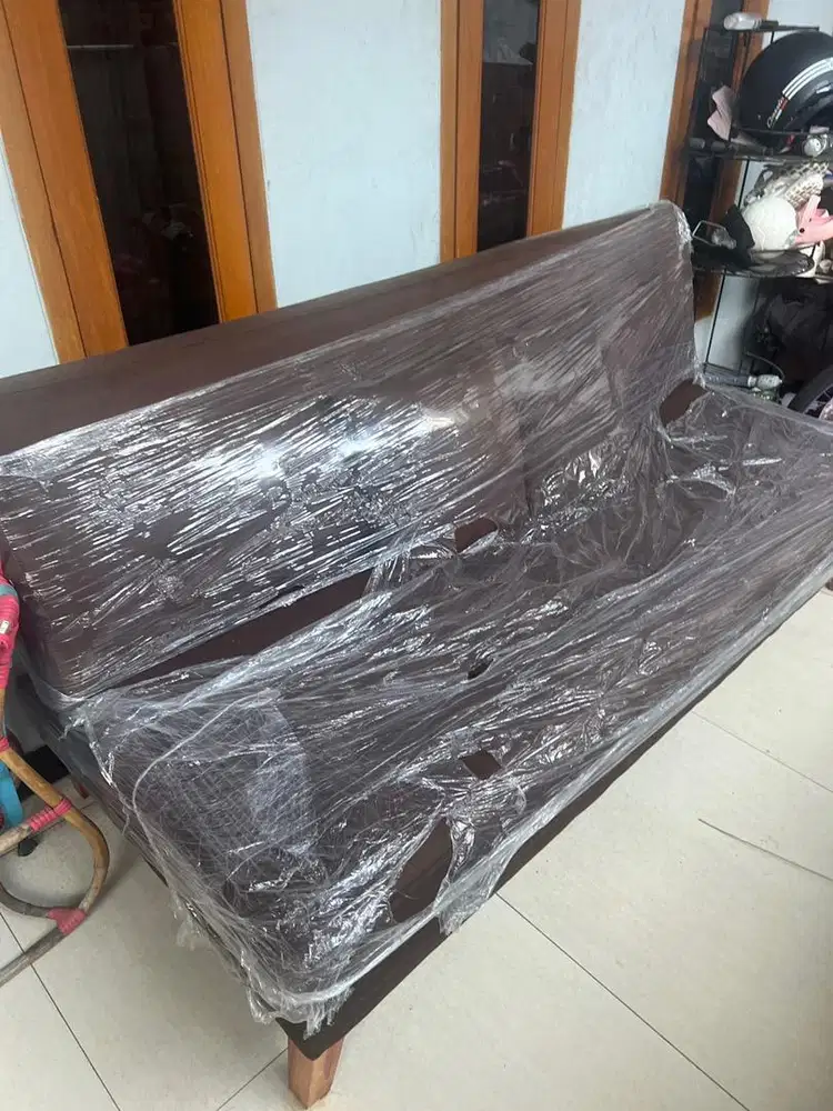 Sofa Bed Warna Mahogani Baru