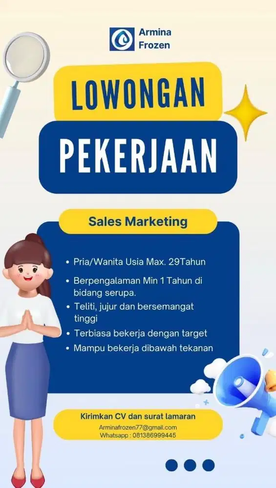 DIBUTUHKAN SALES MARKETING