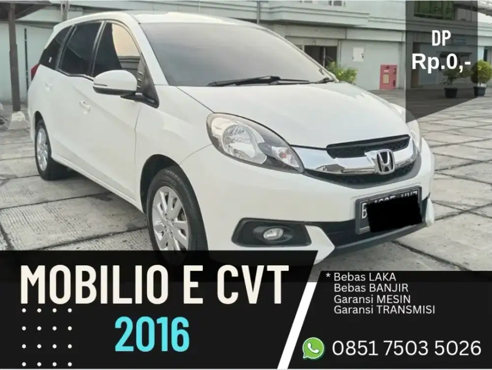 Dp Murah Mobilio E CVT 2016 Matic AT PUTIH