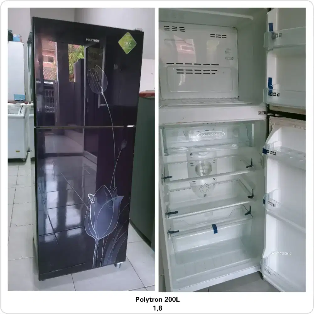 Kulkas 2 pintu Polytron 200L
