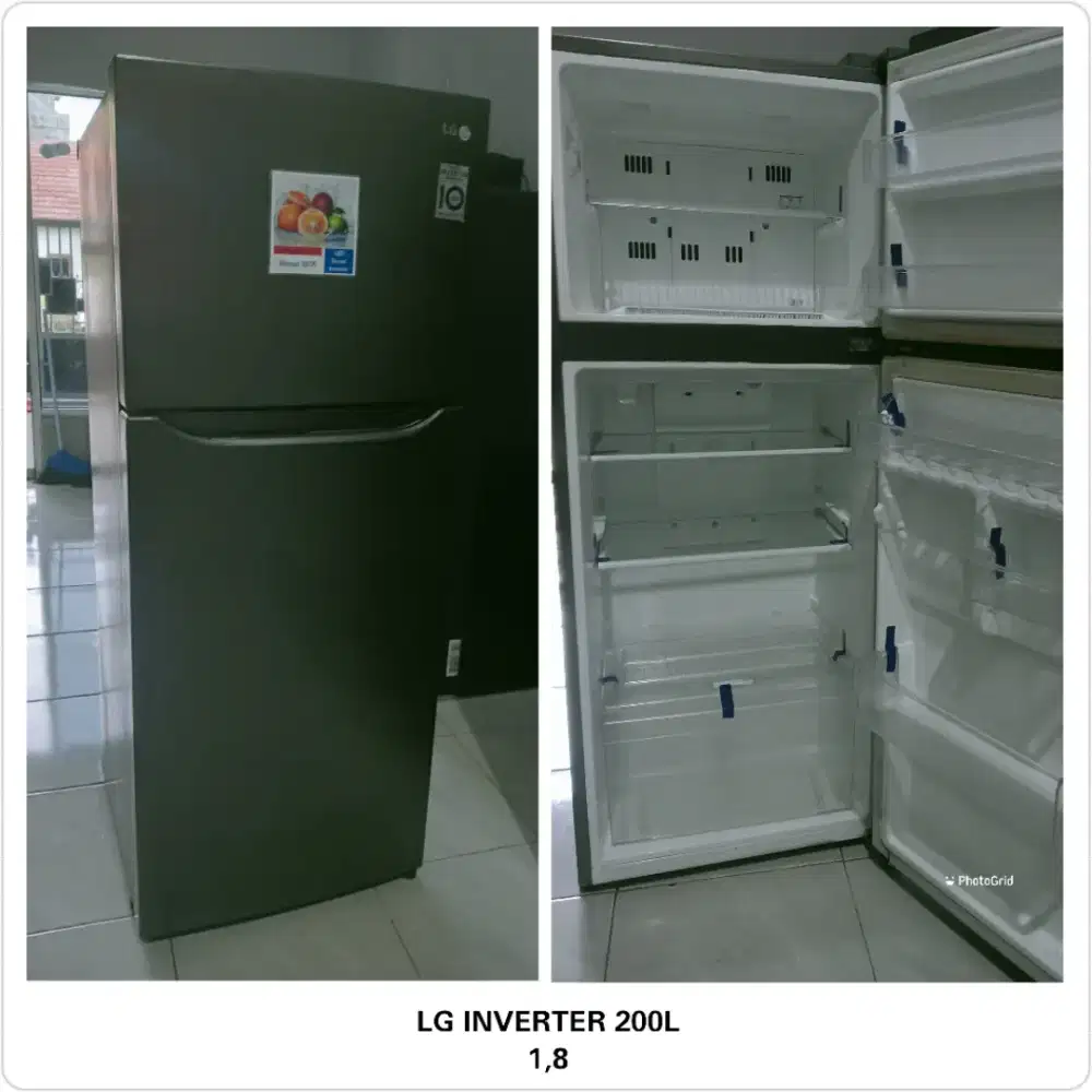 Kulkas 2 pintu LG INVERTER 200L