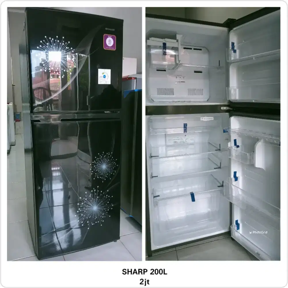 Kulkas 2 pintu Sharp 200L