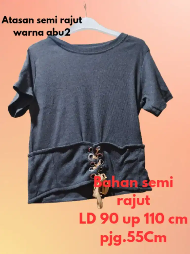 Blouse atasan semi rajut