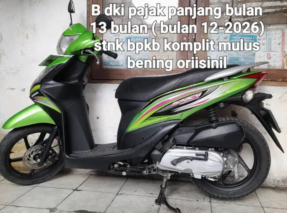 Honda Spacy 2011 karbulator cw asli hijau B dki pajk panjang 13 bln