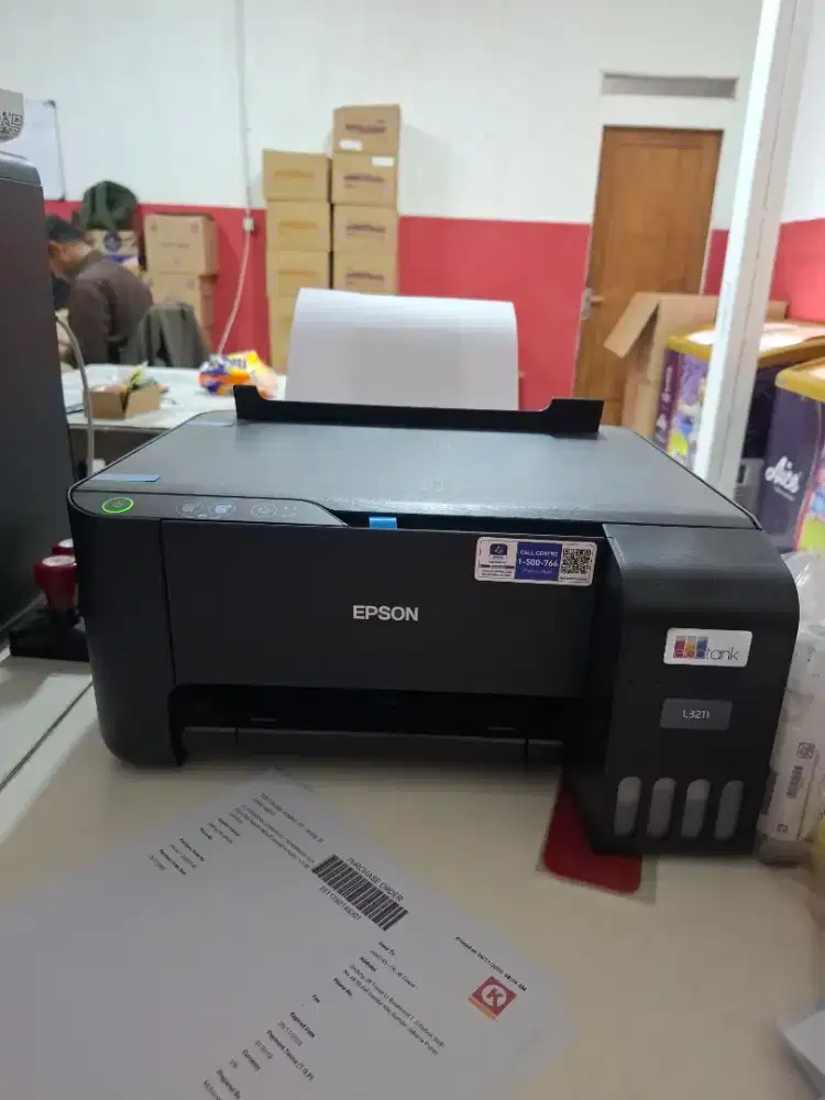 Printer Bekas Epson EcoTank L3211 Multifungsi, Hemat Tinta Siap Pakai!