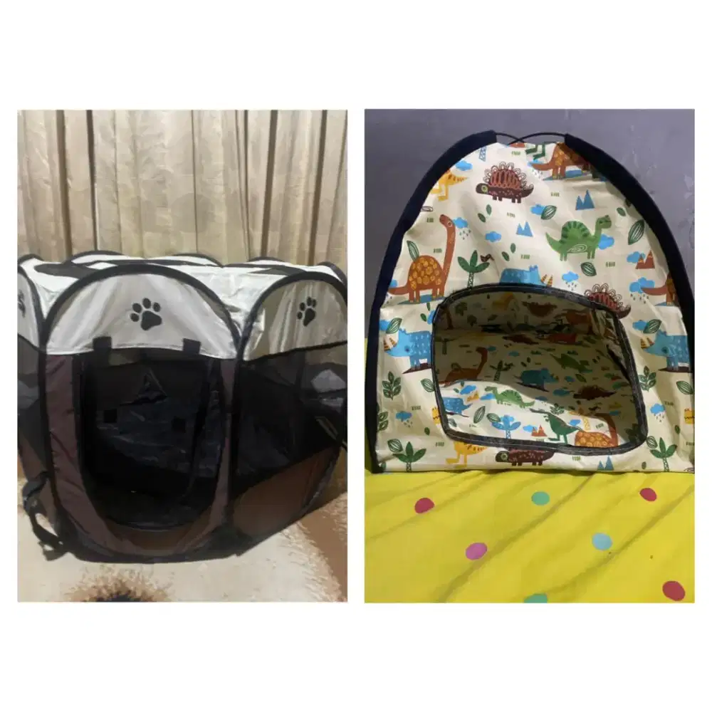 Kandang pagar ukuran M & Tenda kucing