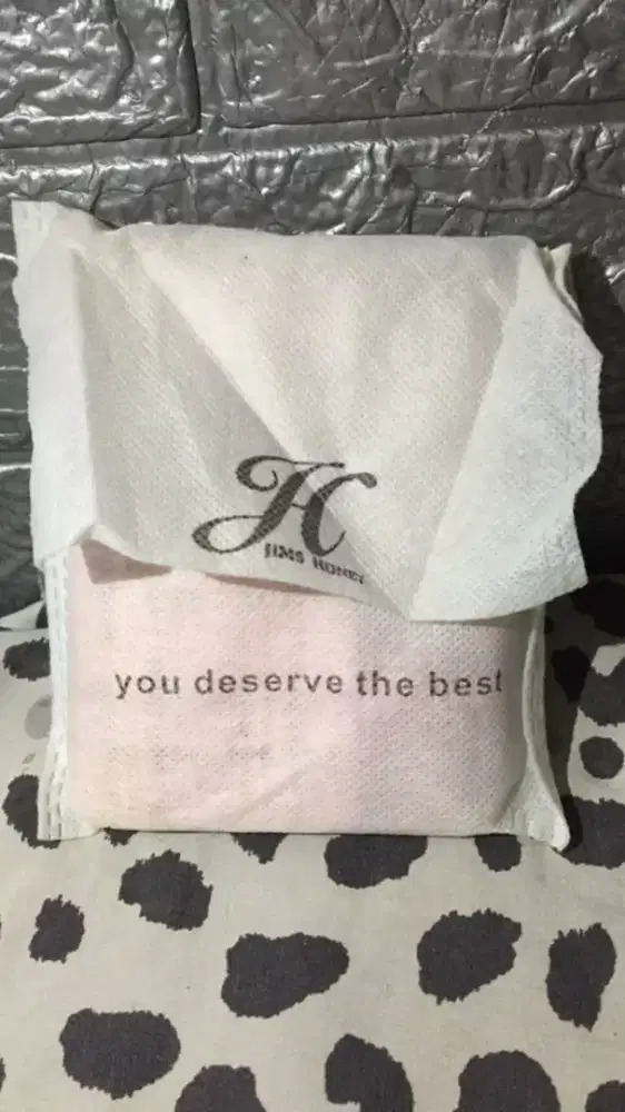 Dompet Jims Honey-mini wallet tweed pink