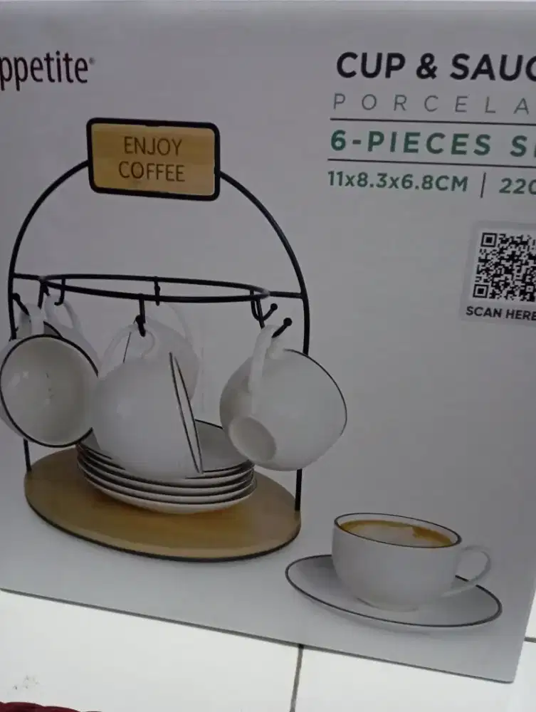 jual 1set gelas kopi