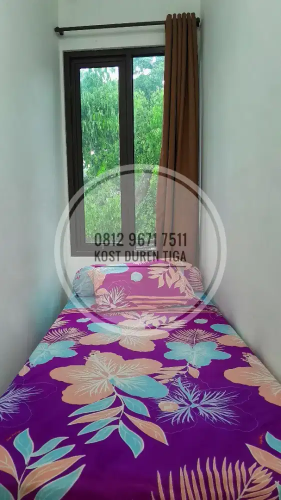Kost harian mingguan bulanan fasilitas lengkap ada water heater