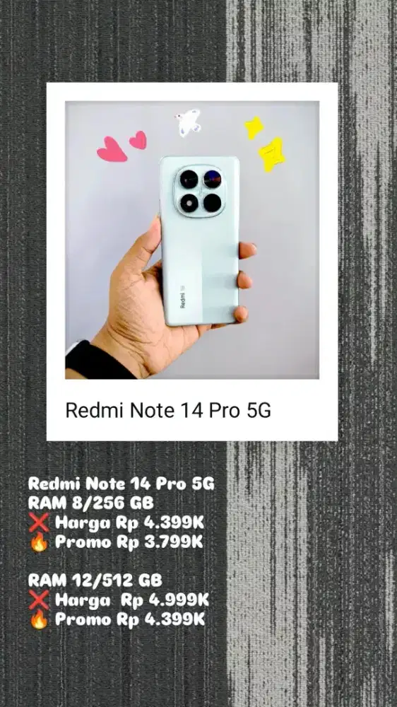 REDMI NOTE 14 PRO 5G 8/256 12/512 PROMO HANDPHONE TERMURAH DIJOGJA
