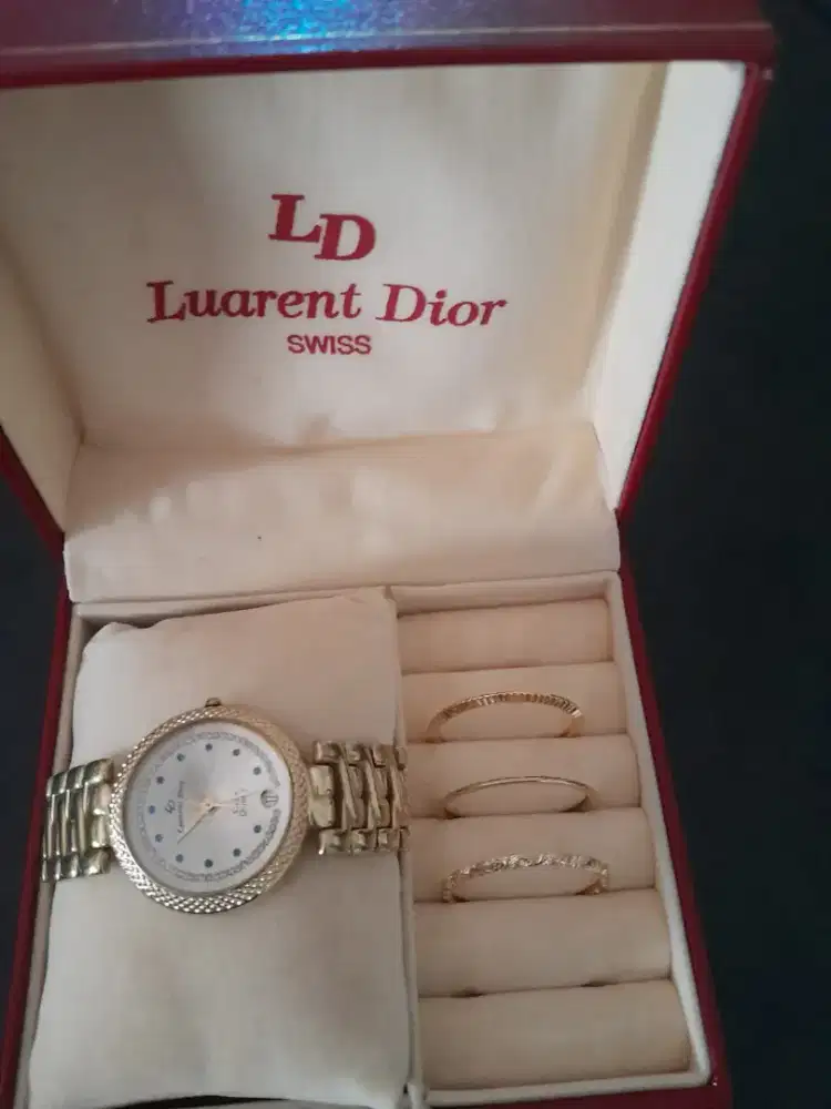 Jam tangan Laurent Dior 23k Swiss 19527 kondisi baik