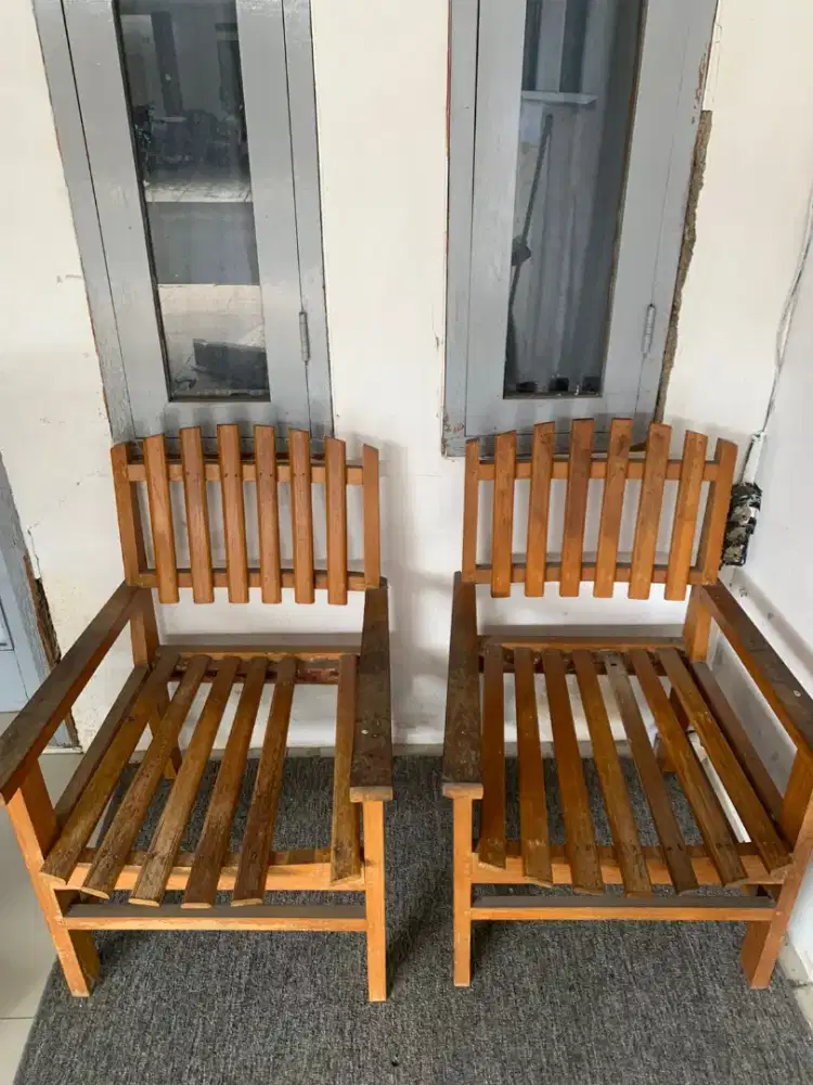 KURSI KAYU JATI ASLI