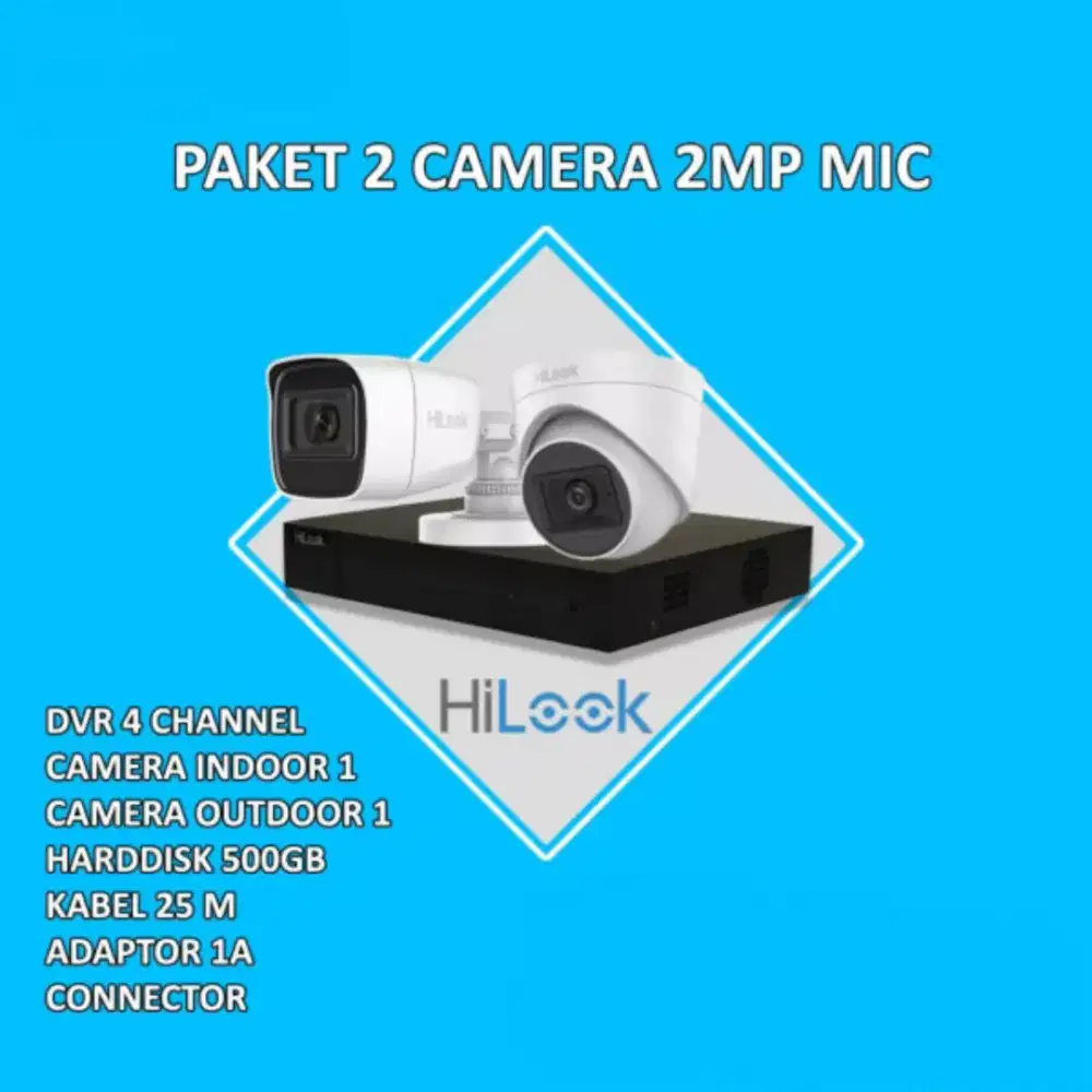 paket cctv hilook audio 2mp