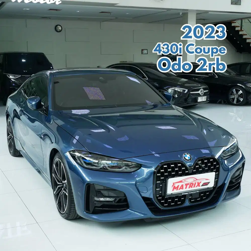 BMW 430i Coupe 2023 NIK 23 M Sport Arctic Blue On Black Biru 430 i