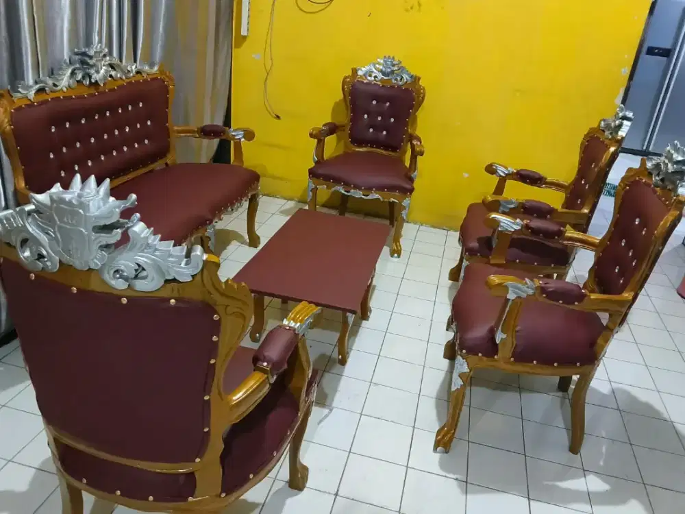 Kursi jati set mulus