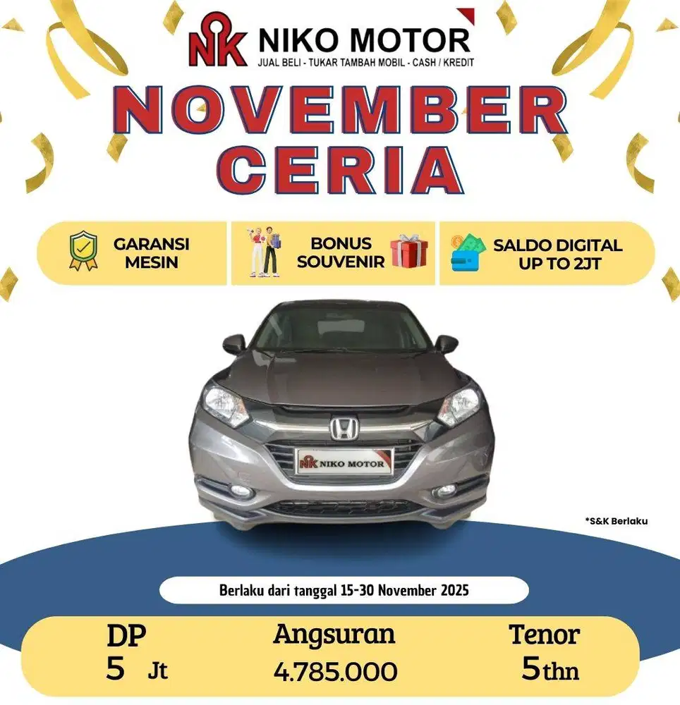 (ANTIK KM 70RB) HRV 1.5 E 2015 AT : 2014|2016