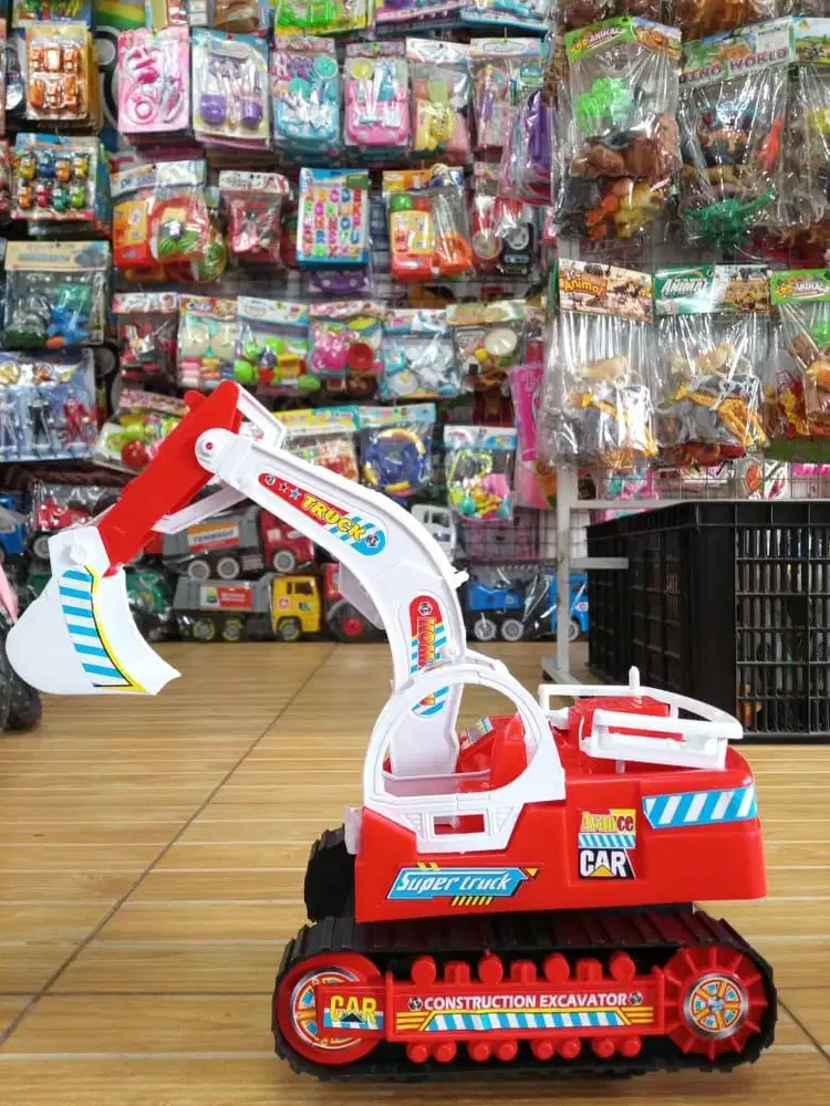 mainan anak bego excavator