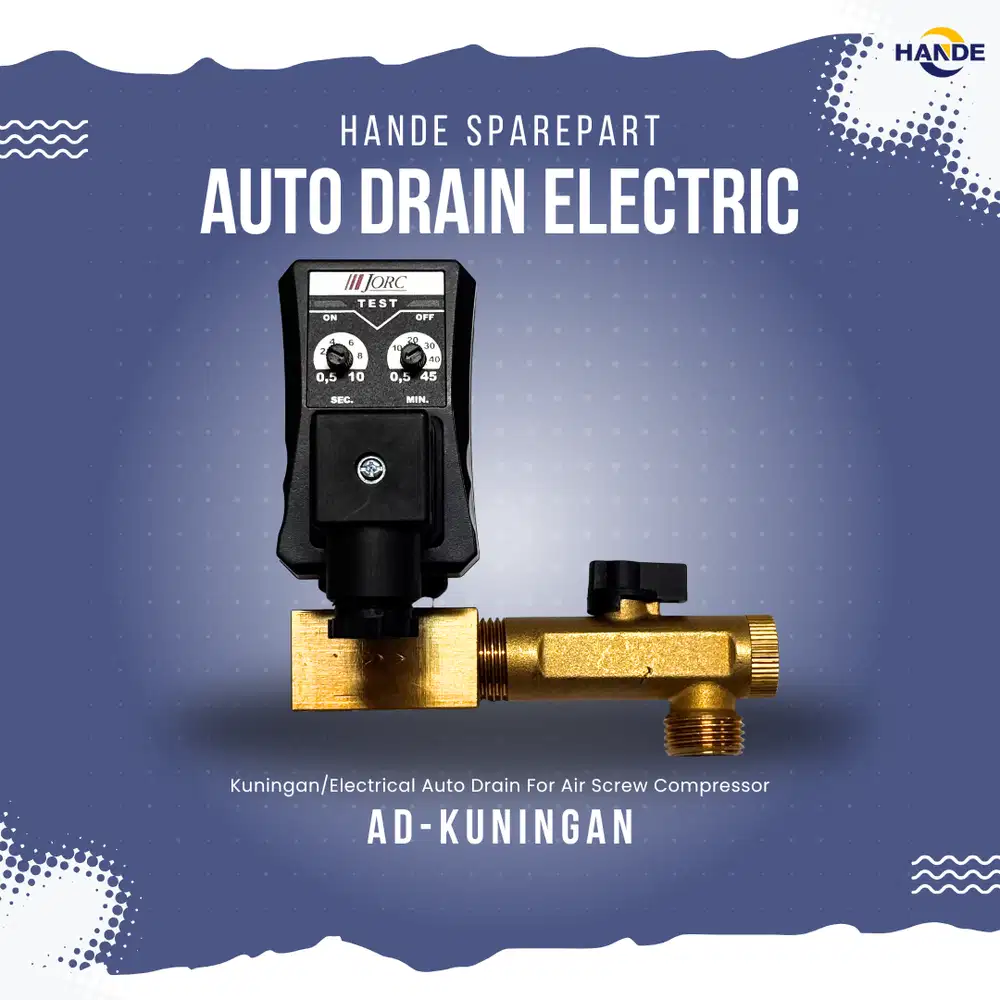 JORC Electrical Auto Drain/Auto Drain Kuningan Sparepart Kompresor Uda